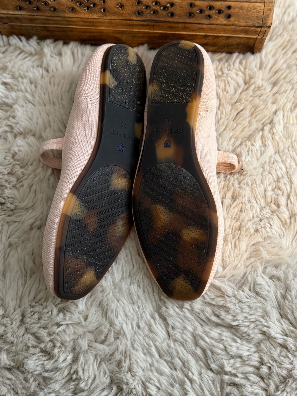 ROTHY’S The Square Mary Jane Women’s Flat Shoes bubbly pink 7.5 - Picture 9 of 10